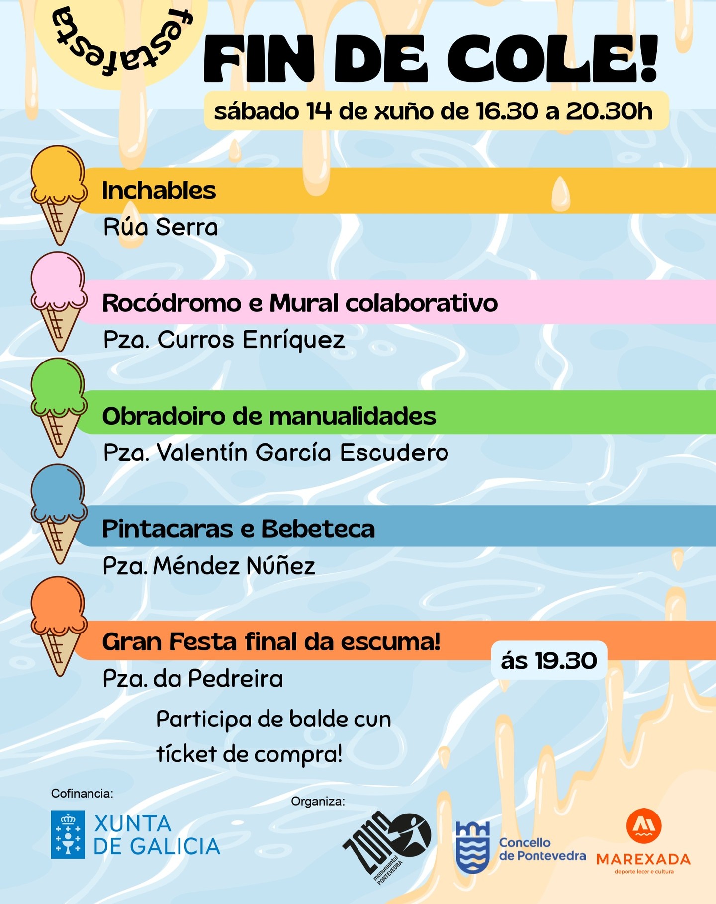 Festa Fin do Cole 2025 CCU Zona Monumental Pontevedra