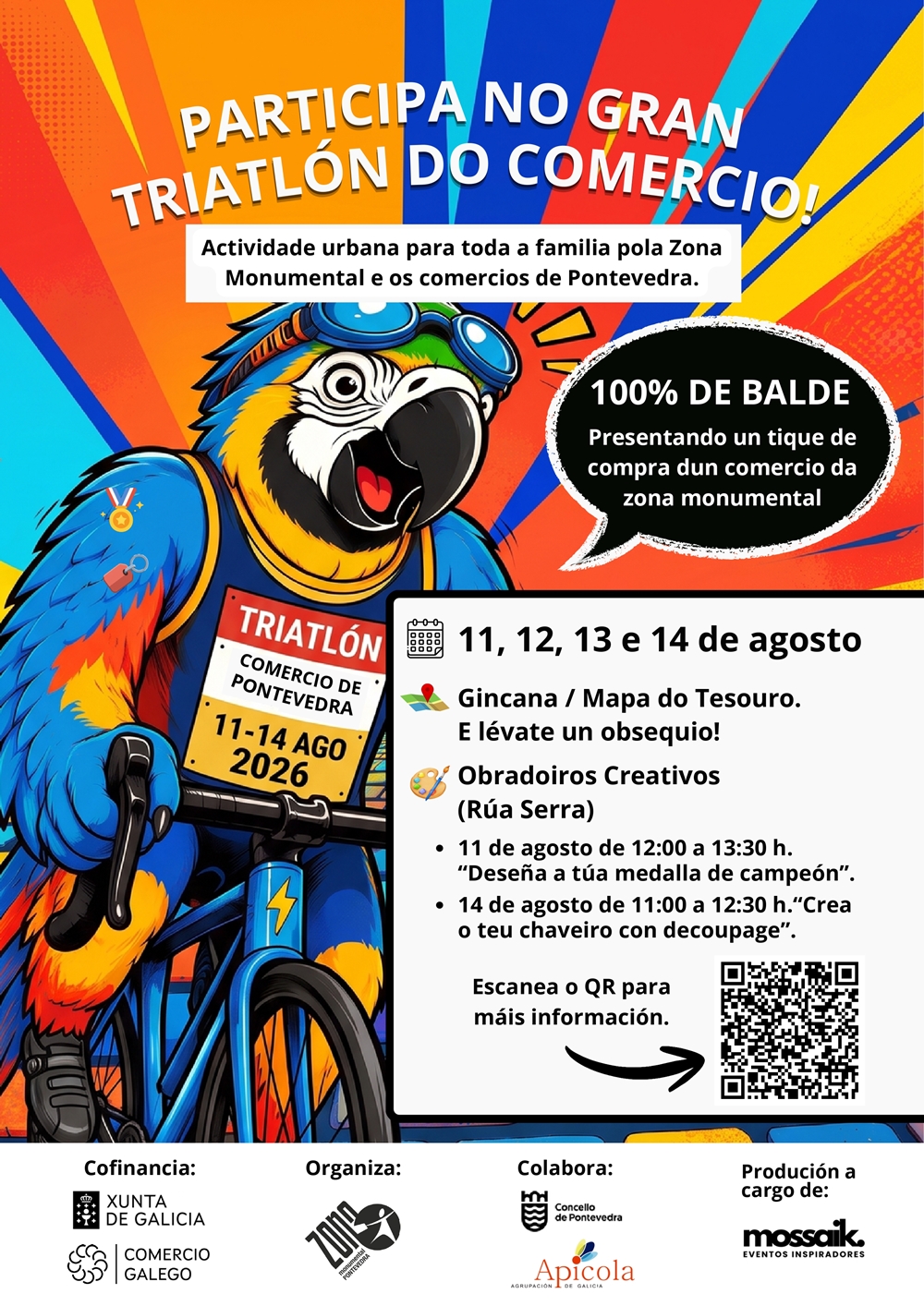 Gran Triatlón do Comercio CCU Zona Monumental Pontevedra 2026